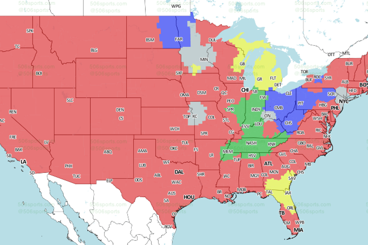 NFL TV Schedule and Broadcast Map: Week 11  FOX Sports