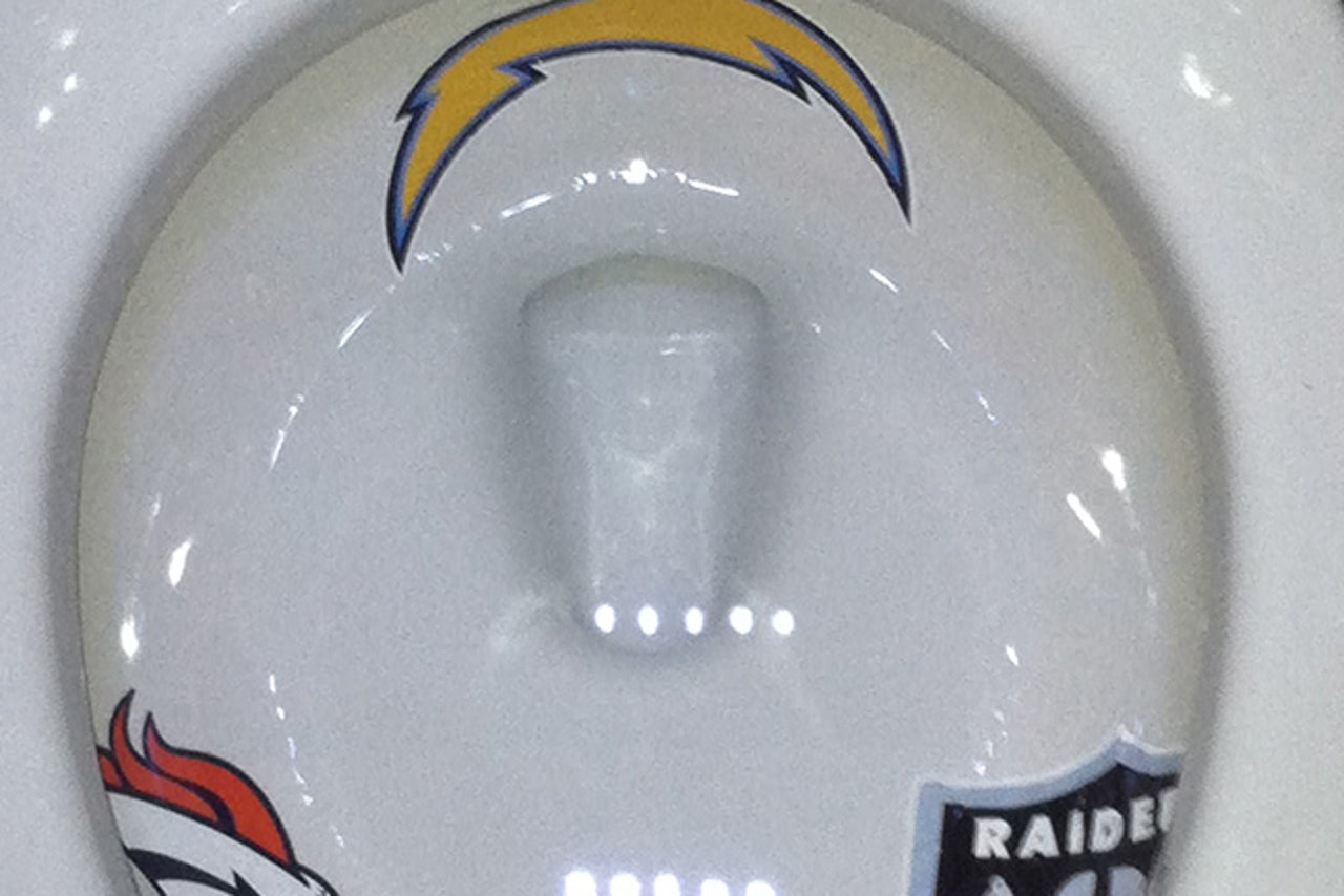 Chiefs fan decorates toilet with logos of AFC West rivals FOX Sports