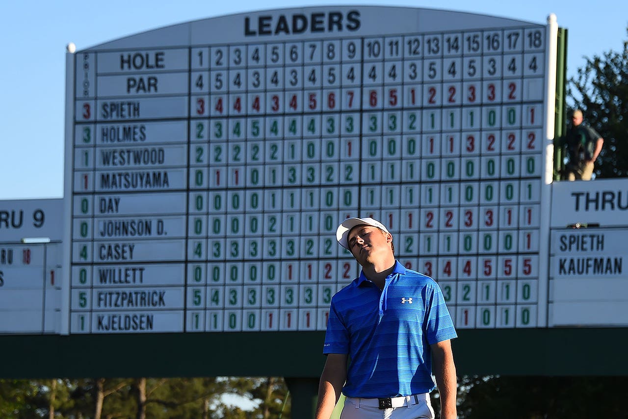 Jordan spieth masters collapse deals