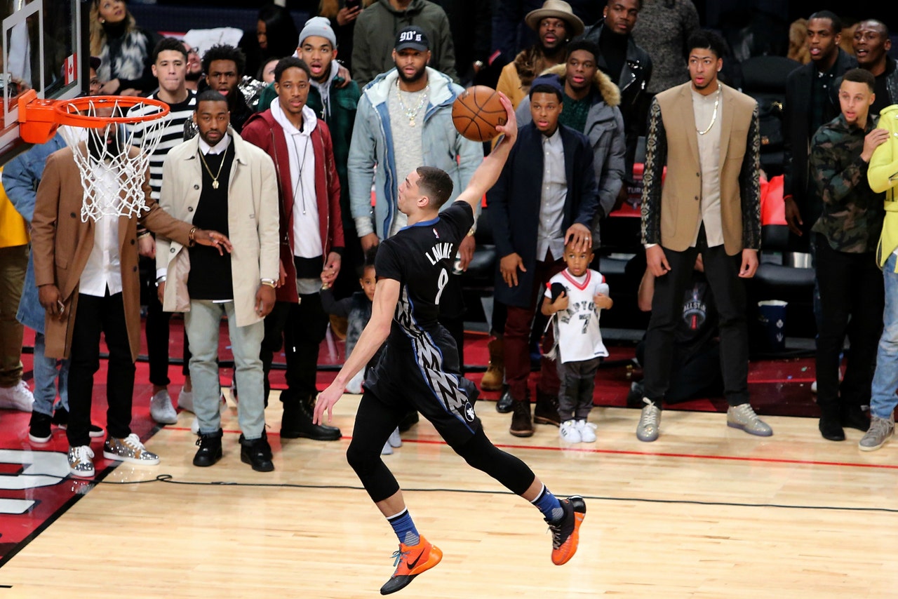 Zach LaVine attempts the craziest dunk of all time in Nike