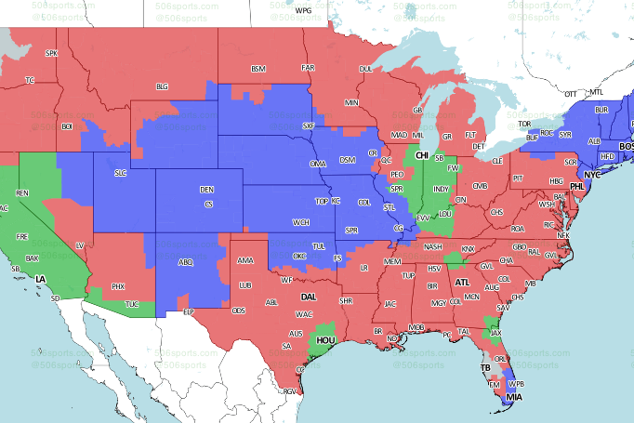 NFL TV Schedule and Broadcast Map Week 3 FOX Sports
