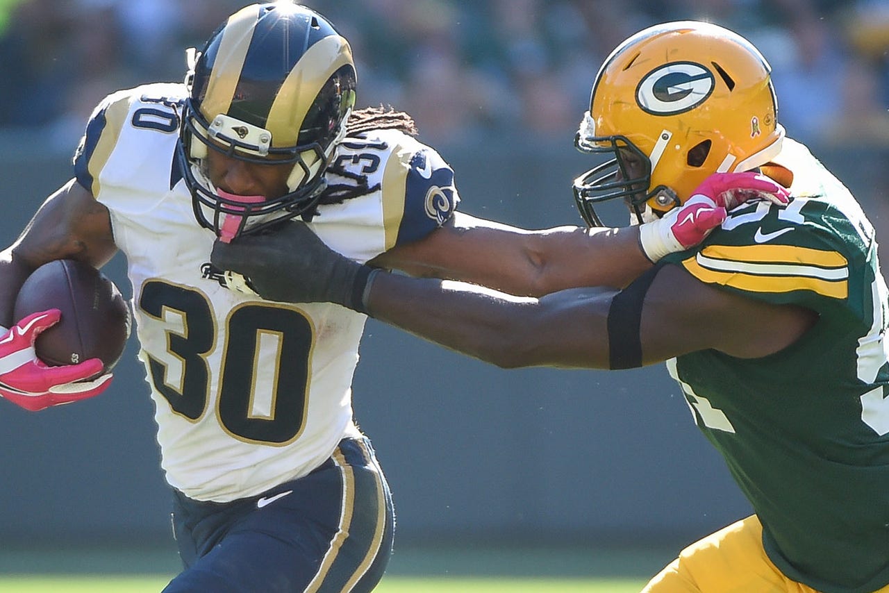 Todd Gurley Not Quite 100 Percent But He S Rolling For Rams Fox Sports