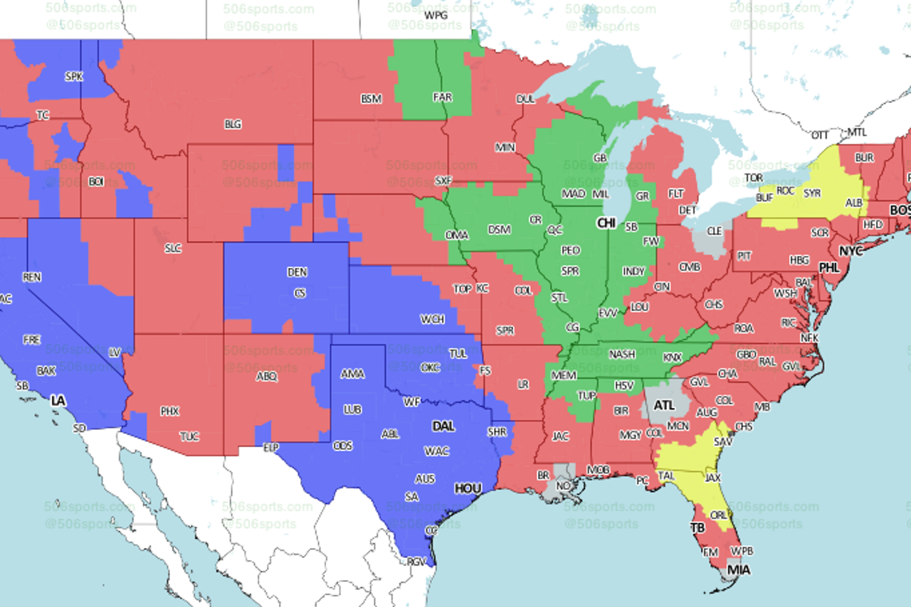 NFL TV Schedule And Broadcast Map: Week 12 | FOX Sports