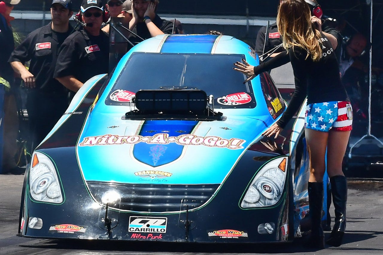 Jeff Diehl races the NHRA's Funny Car division as a throwback to
