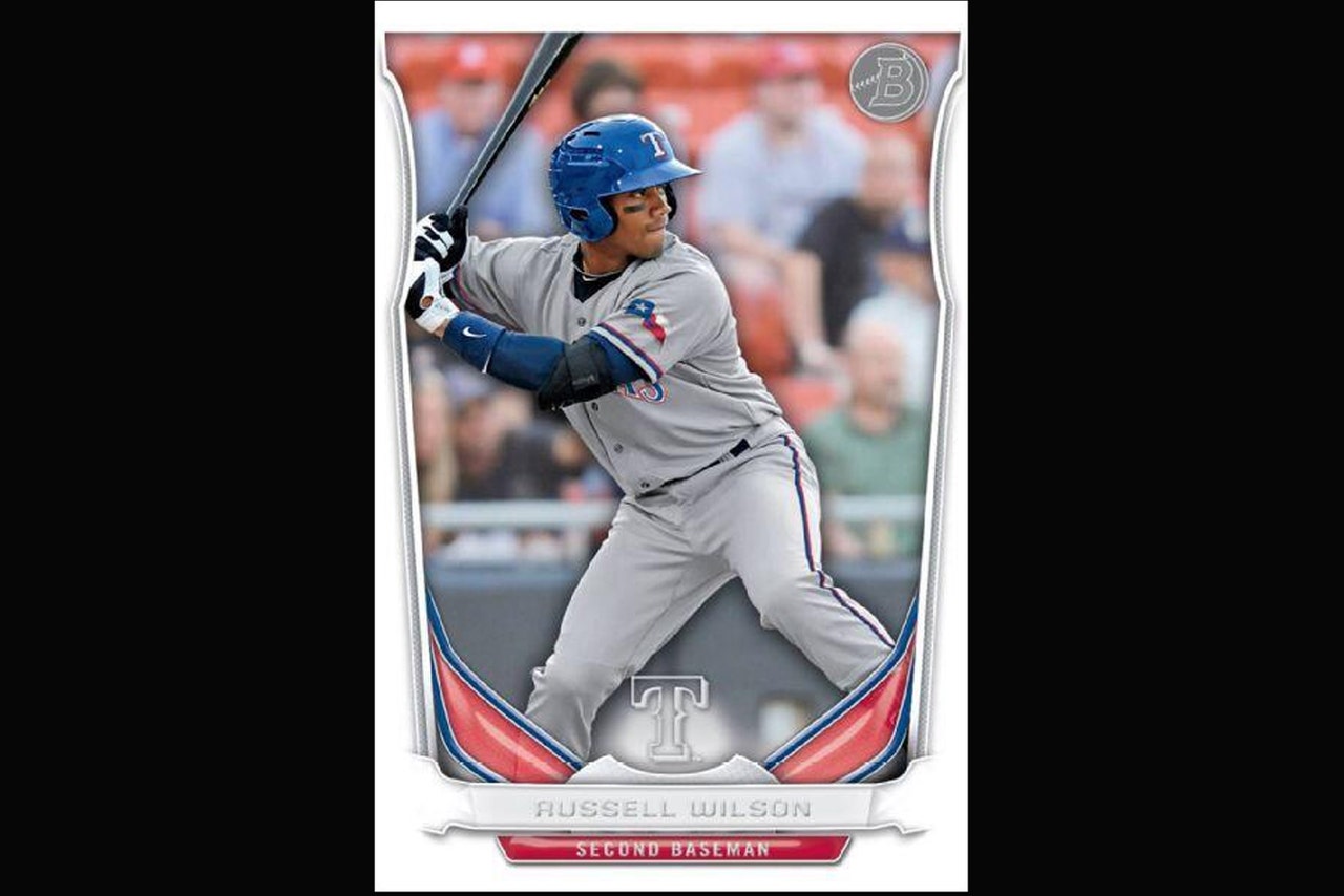 Rare Russell Wilson Rangers Card A Hot Seller Fox Sports