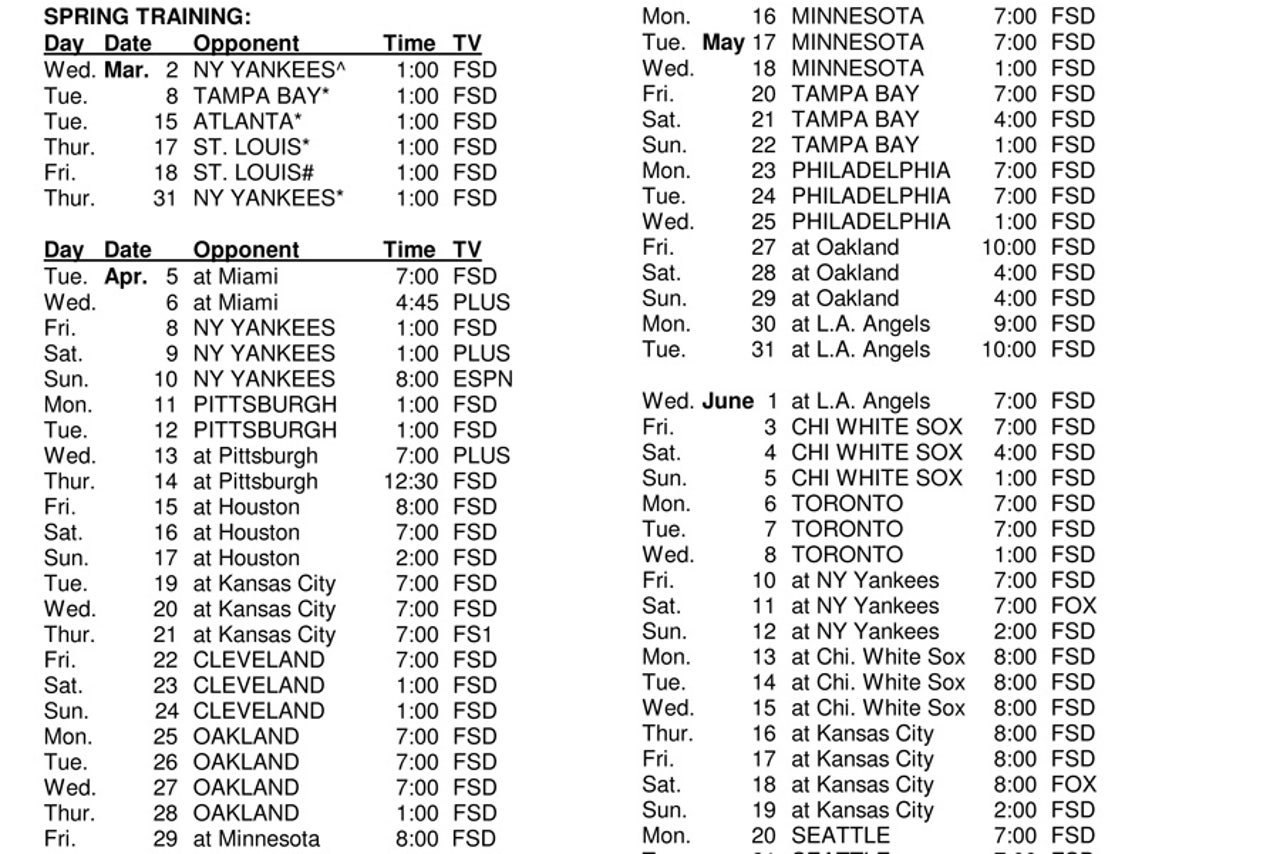 FOX Sports Detroit announces 2016 Tigers TV schedule FOX Sports