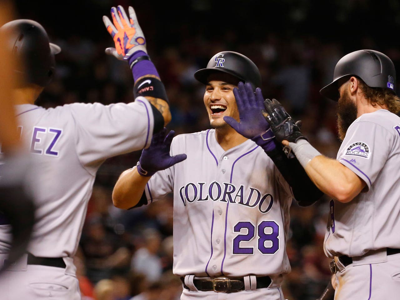 Trevor Story, COL//Opening Day at ARI, April 4, 2016