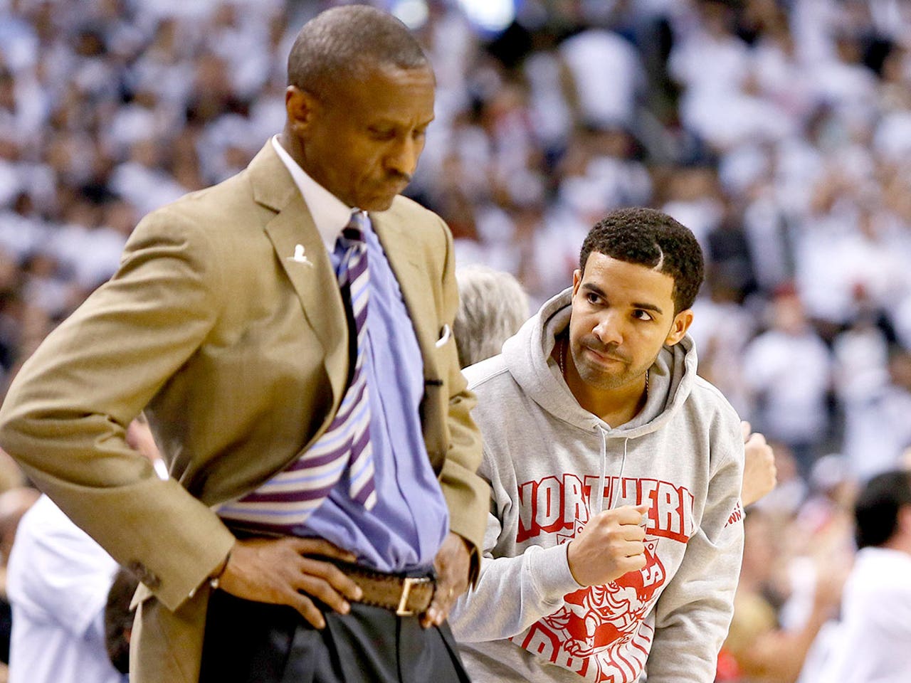 Drake Courtside at Raptors-Spurs Game 