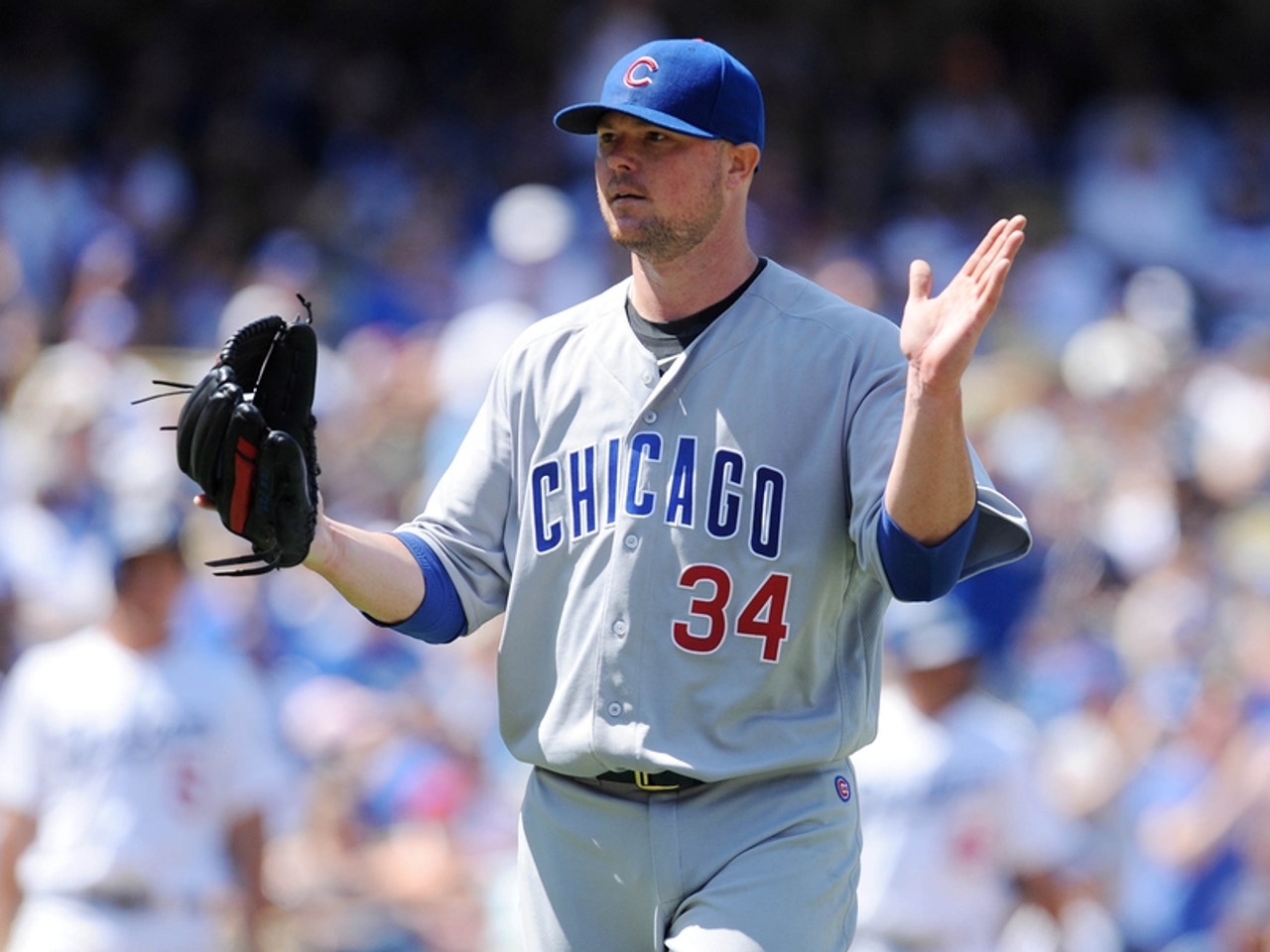 Dempster pitches Cubs past Oakland A's