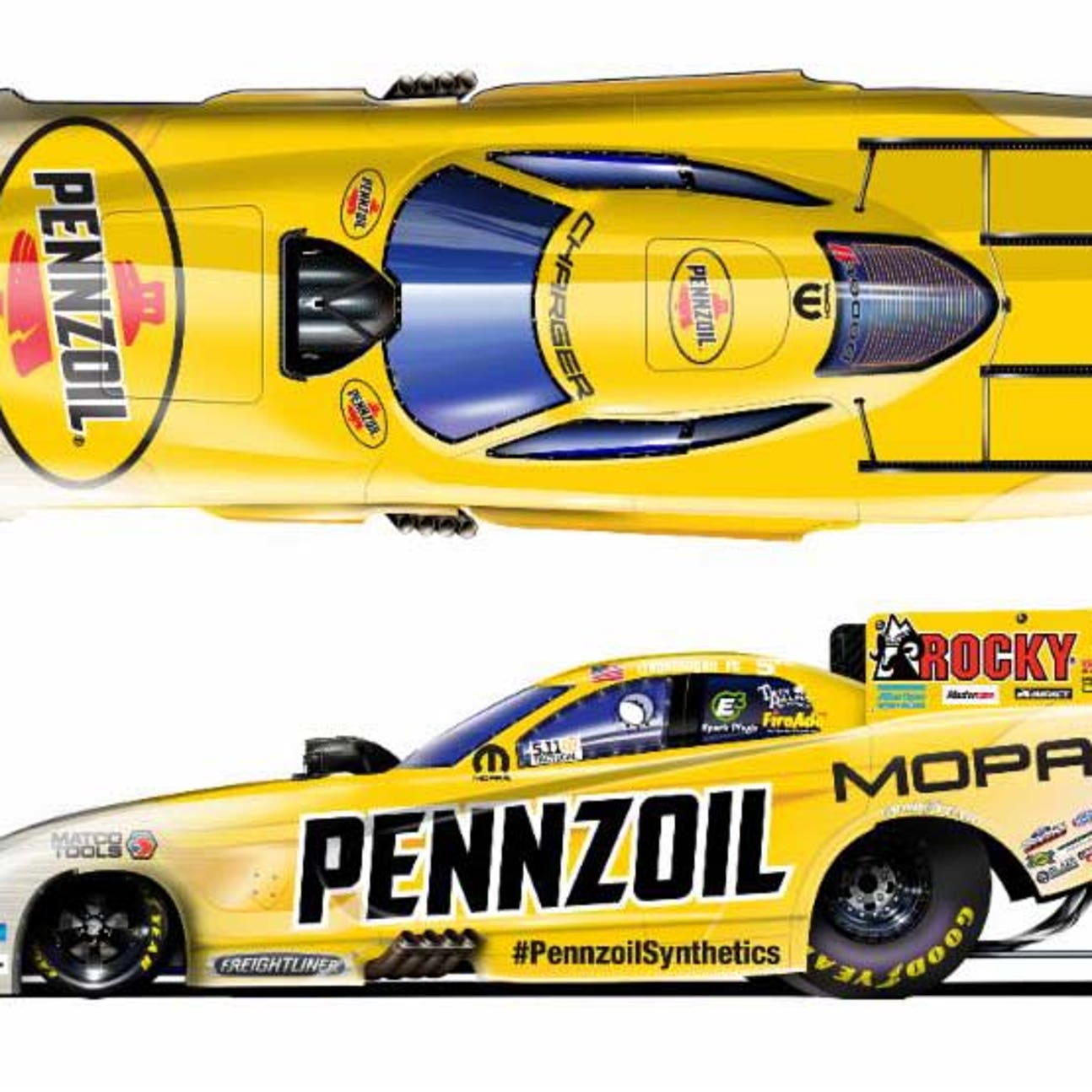 Nothing mellow about Matt Hagan's yellow Funny Car | FOX Sports