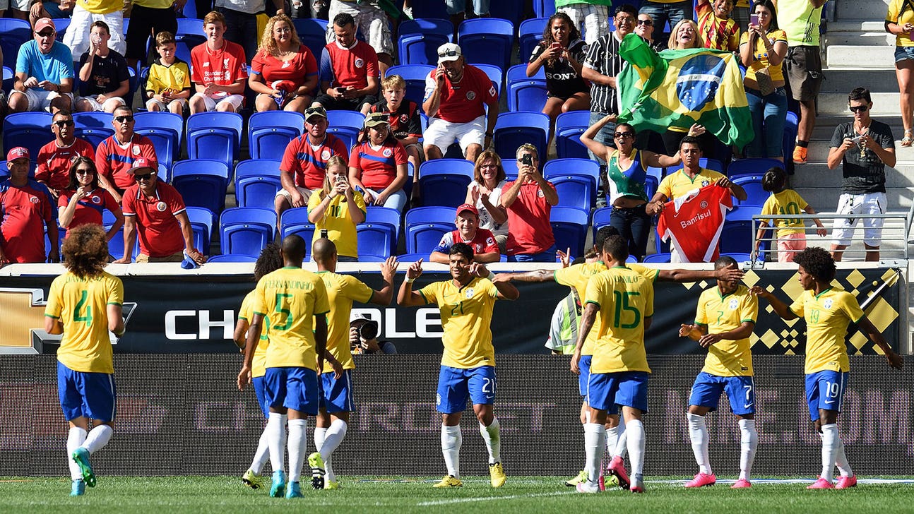 Hulk pushes Brazil past Costa Rica in World Cup qualifying tuneup