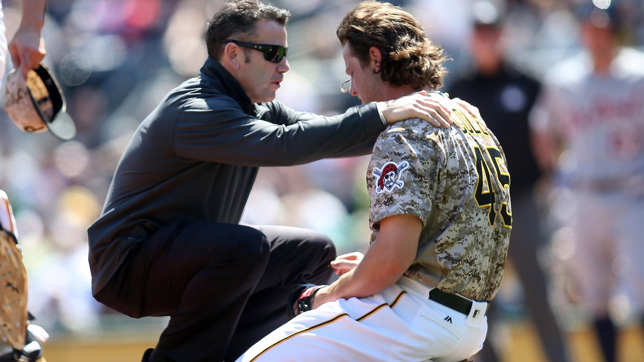 Gerrit Cole barely avoided getting beaned in the head by a line drive