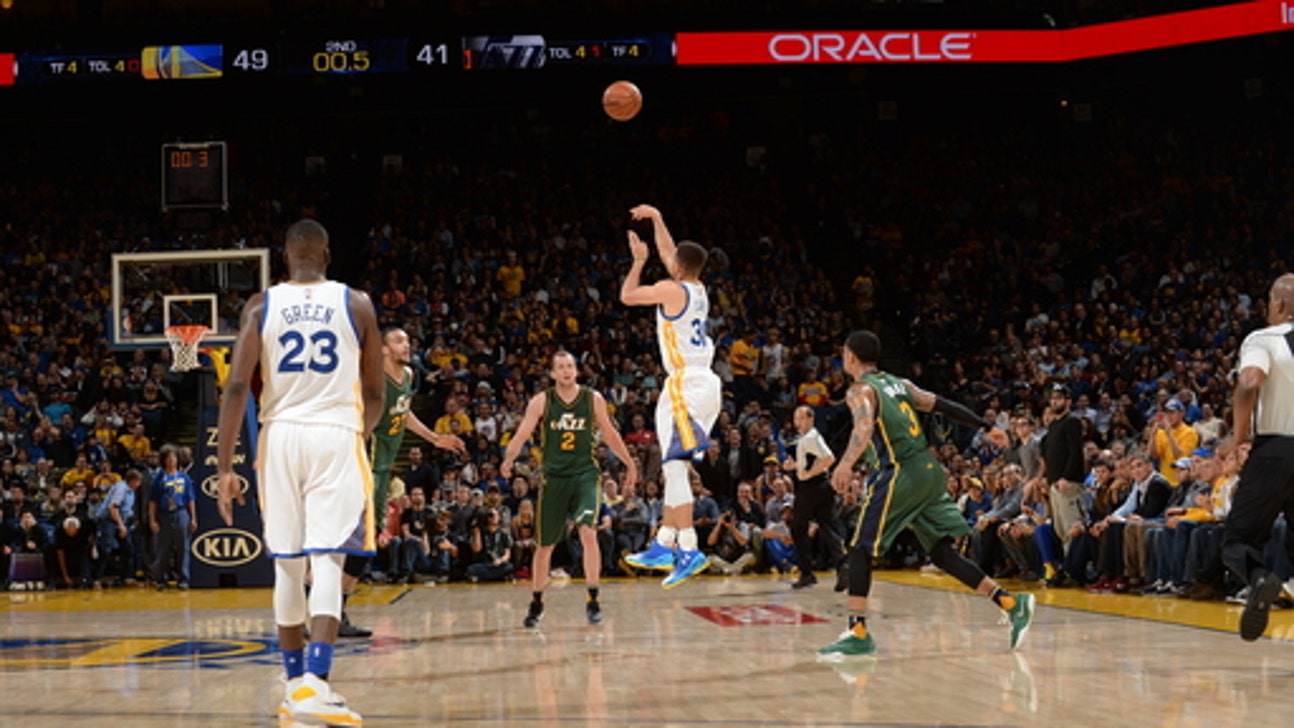 Steph Curry halfcourt shot highlights Warriors' 46th straight home win