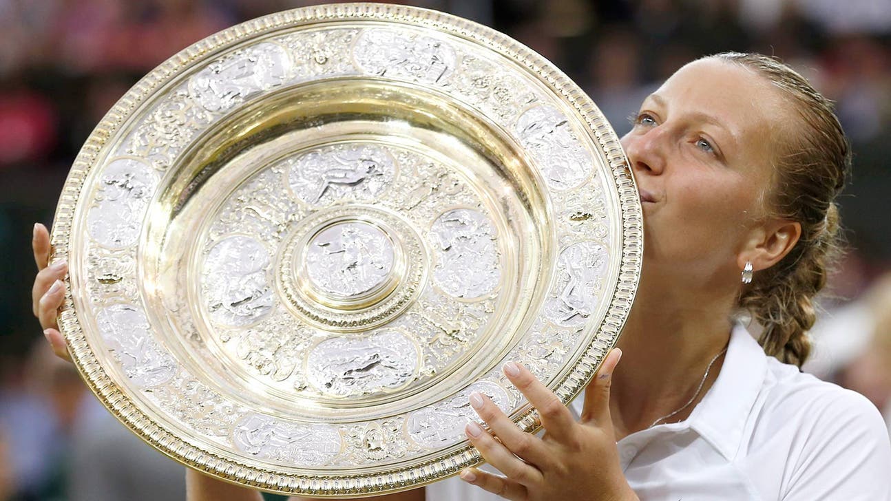 Kvitova beats Bouchard in straight sets for second Wimbledon title