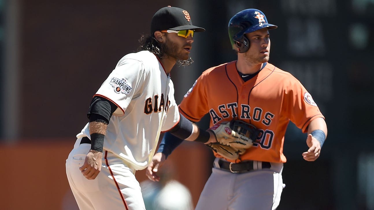 Astros' Tucker learns base-running lesson the hard way
