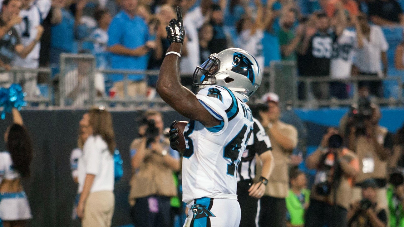 Carolina Panthers' Fozzy Whittaker talks about impressive proposal
