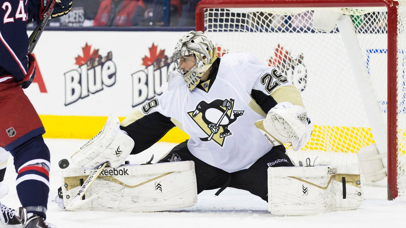 Penguins' Fleury remakes classic scene from 'Slap Shot'
