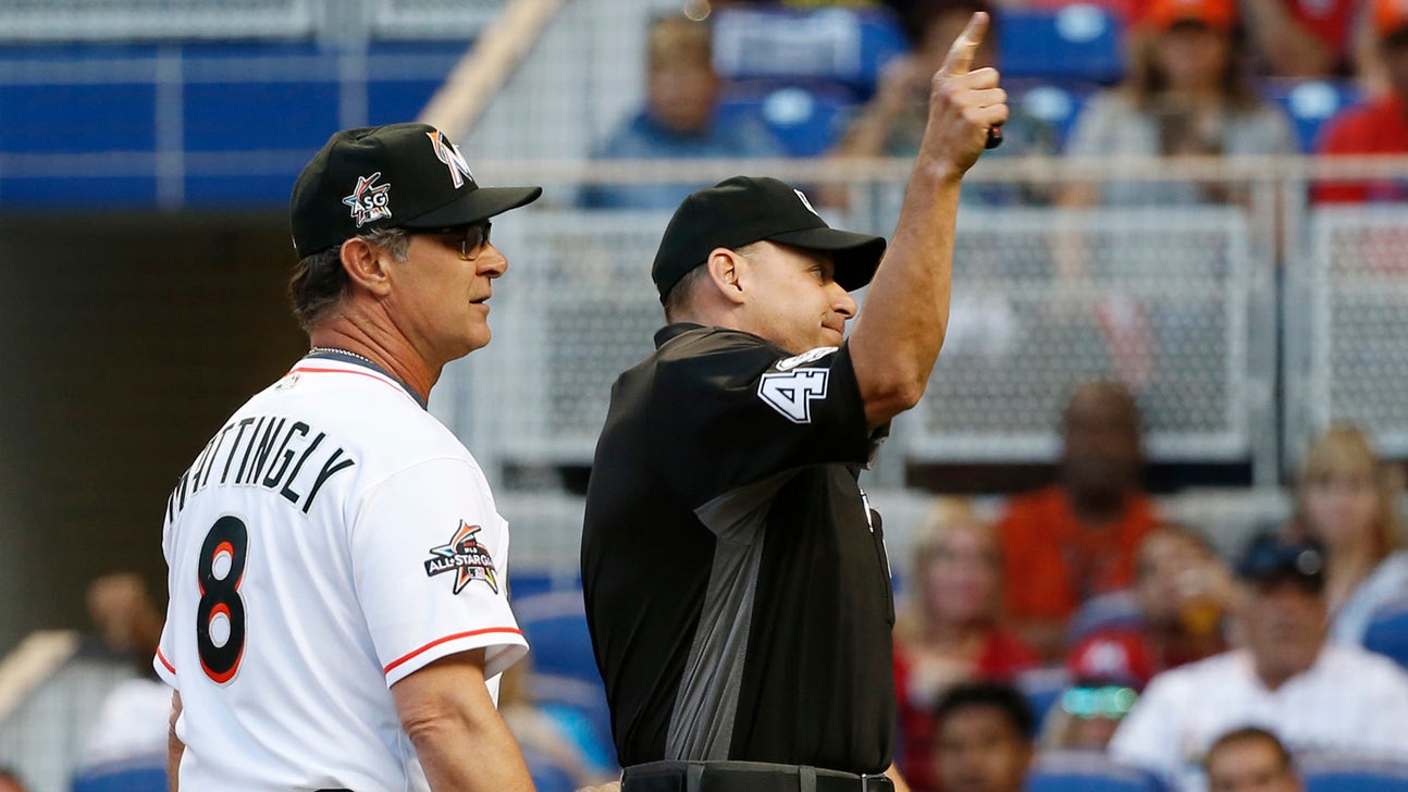 Marlins LF Christian Yelich, manager Don Mattingly ejected in 1st inning