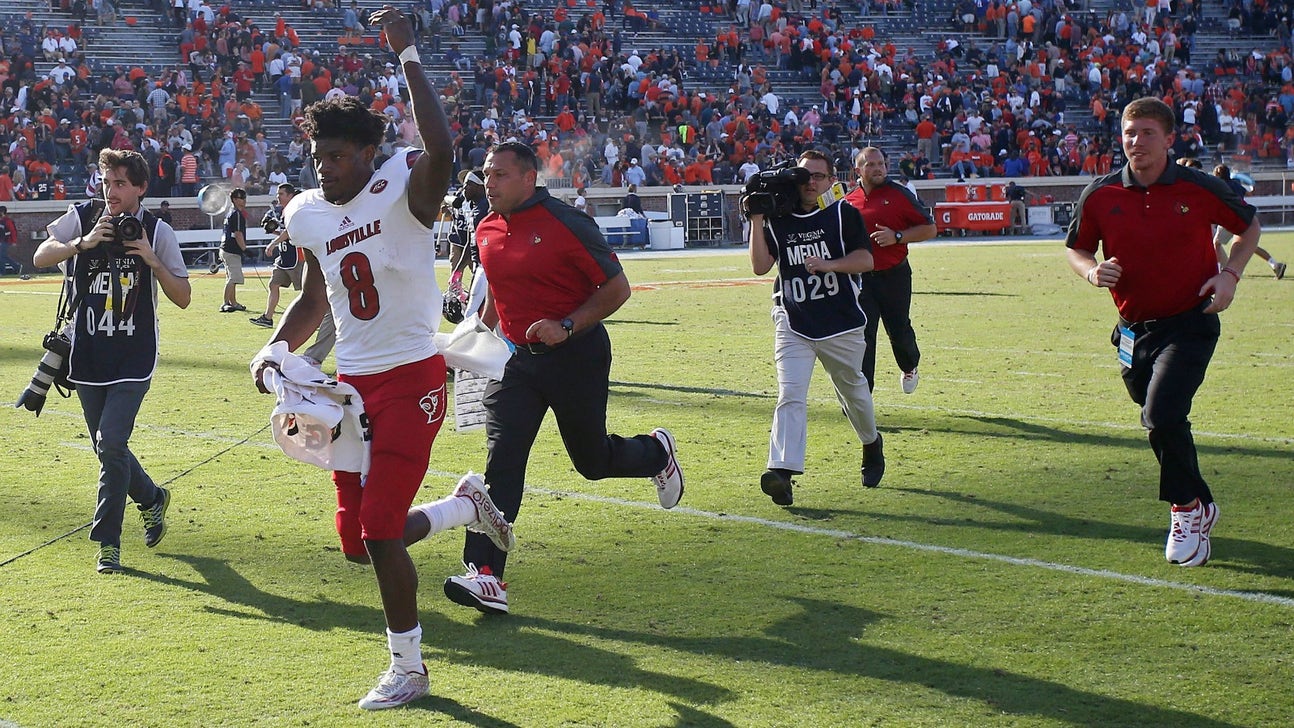 Watch Lamar Jackson's spectacular game-winning TD pass vs. Virginia