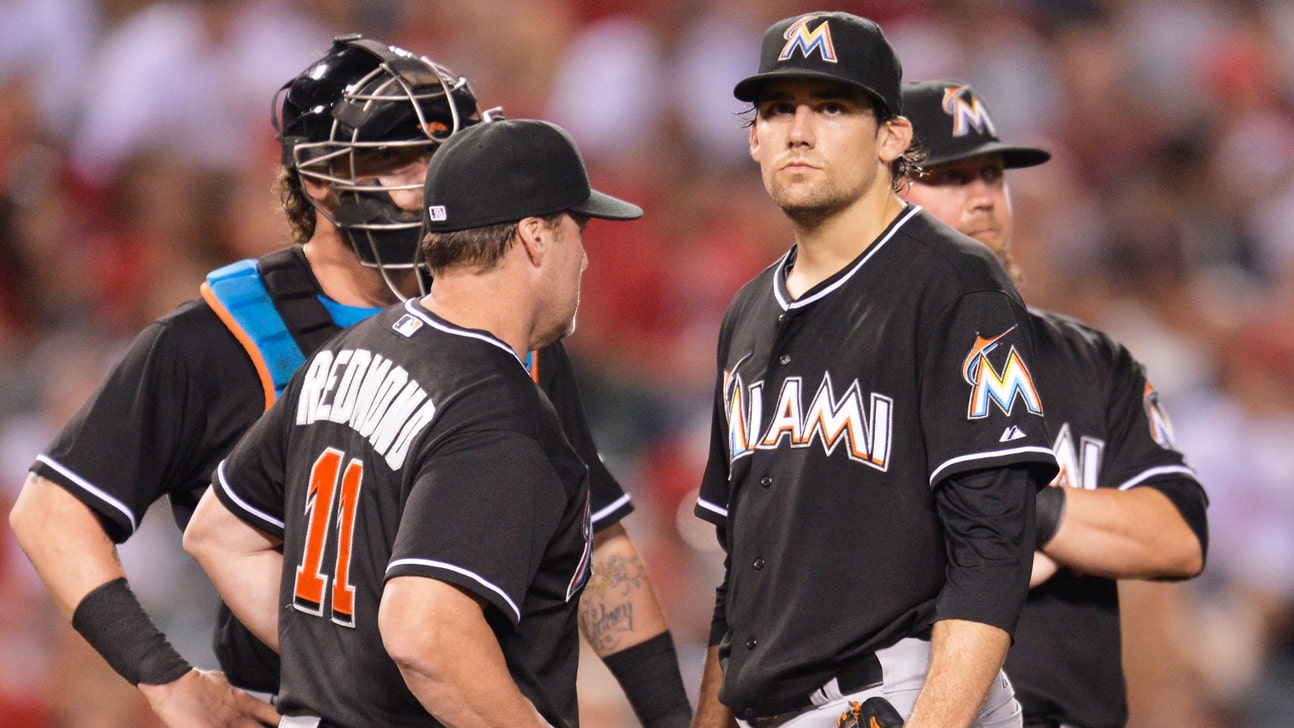 Marlins undone by big 4th inning in loss to Angels