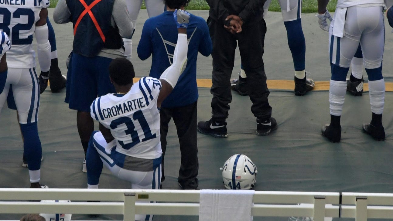Cromartie's wife: Colts cut husband due to national anthem protest