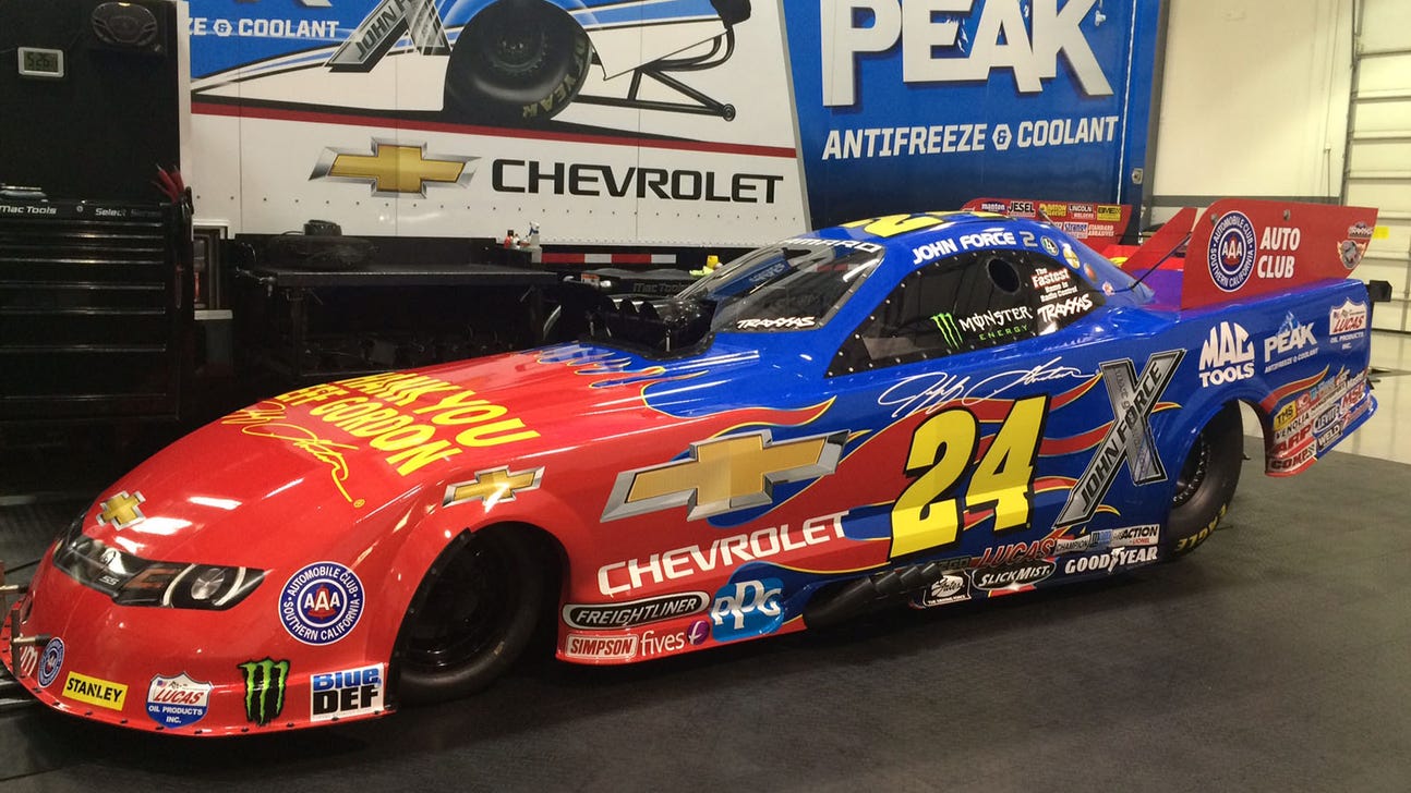 NHRA legend John Force's special paint scheme honors Jeff Gordon