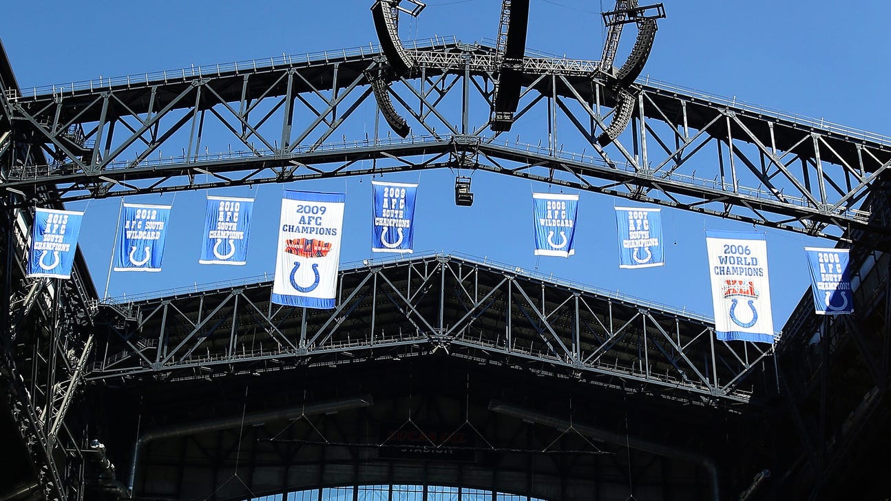 Colts put up unusual banner at Lucas Oil Stadium