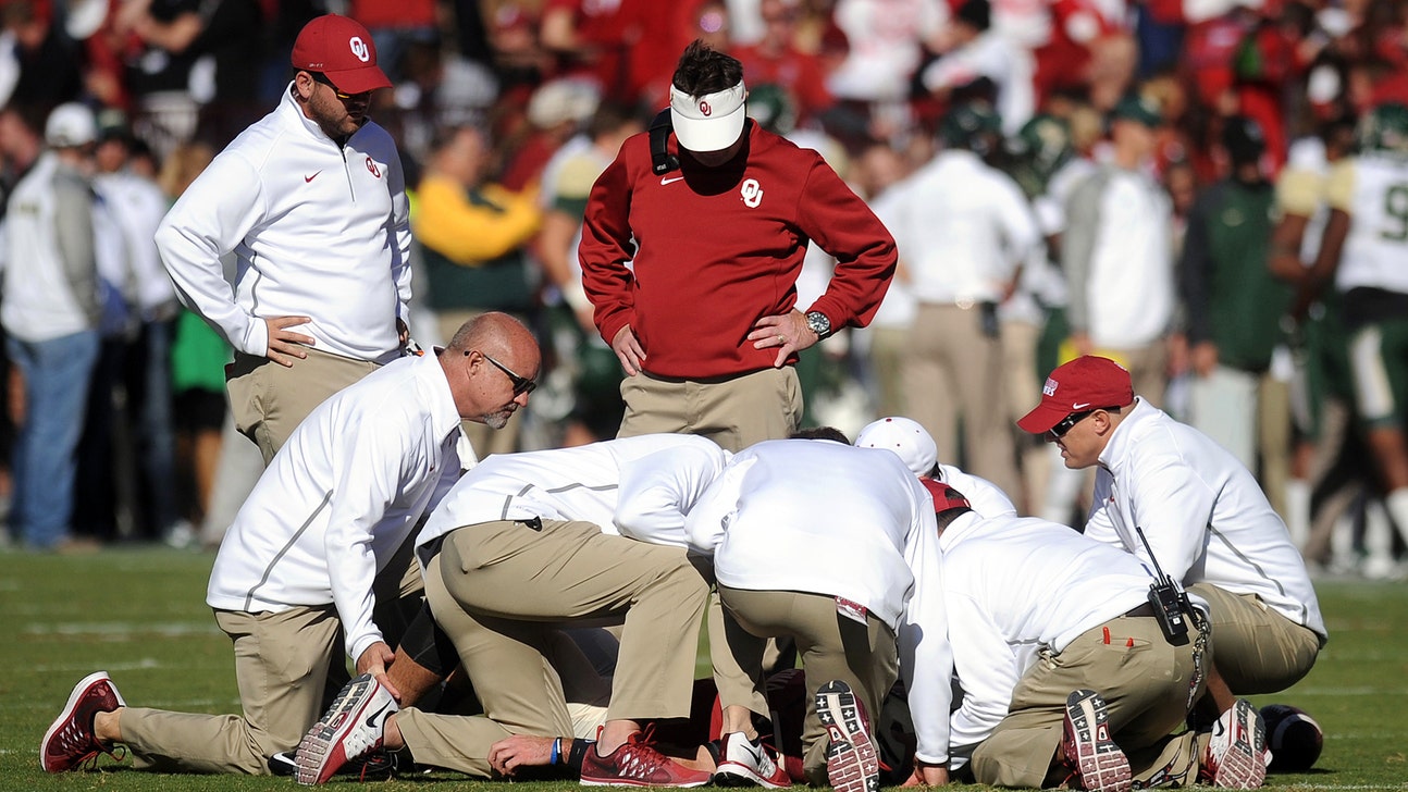 MRIs, X-rays negative on Sooners QB Knight, Saturday status unknown