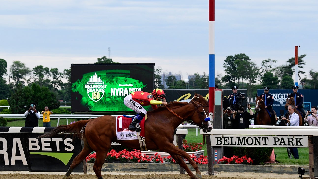Justify goes wire-to-wire at Belmont Stakes to become 13th Triple Crown winner