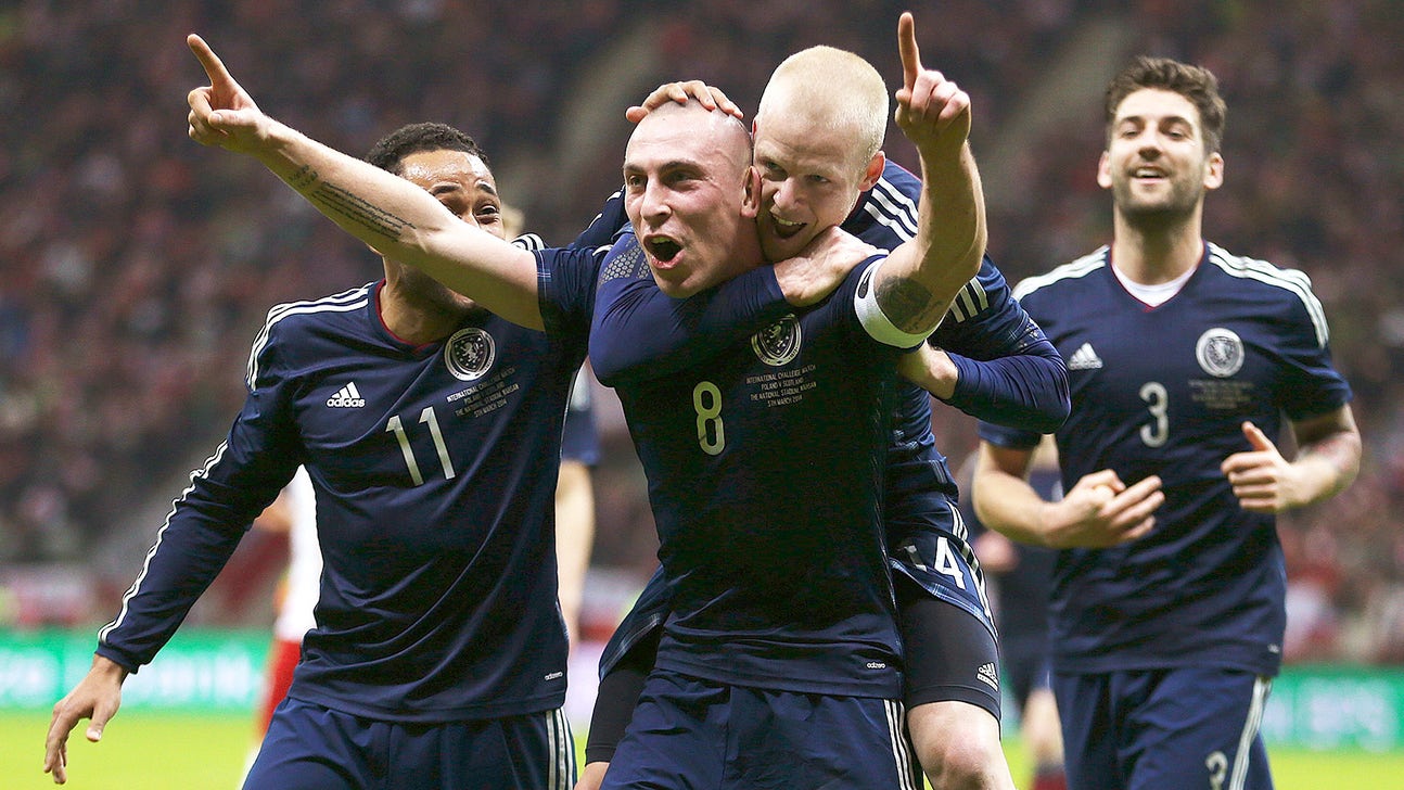 Scotland defeat Poland thanks to Brown goal