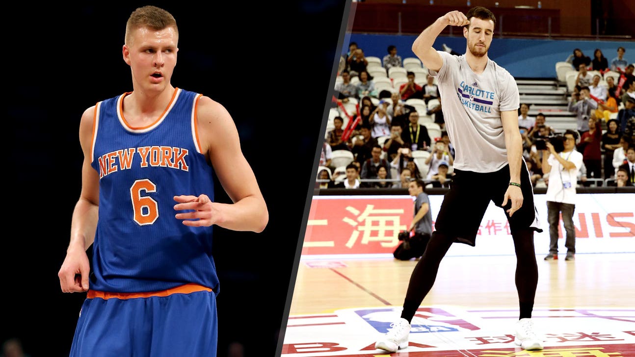 Throw down, big men: Kaminsky challenges Porzingis to dance-off
