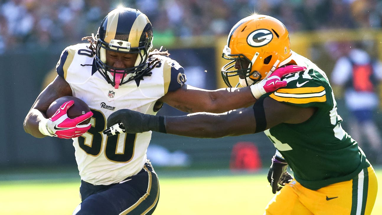 WATCH: Rams' Gurley gets the drop on blitzing Packers' Matthews