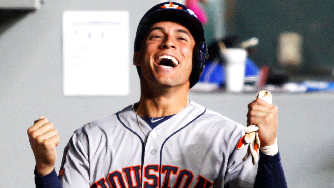Springer turns Astros' clubhouse into post-victory nightclub party zone