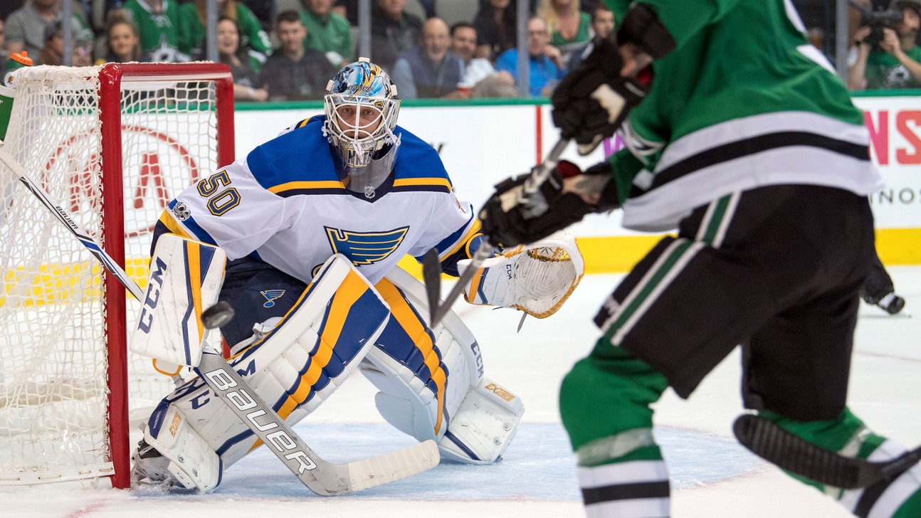 Blues shuffle backup goalies, sending Husso down, recalling Binnington