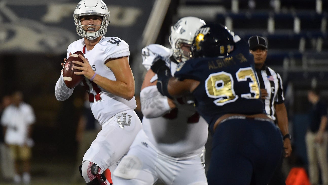 Three late TDs lift Hoosiers over FIU 34-13 in opener