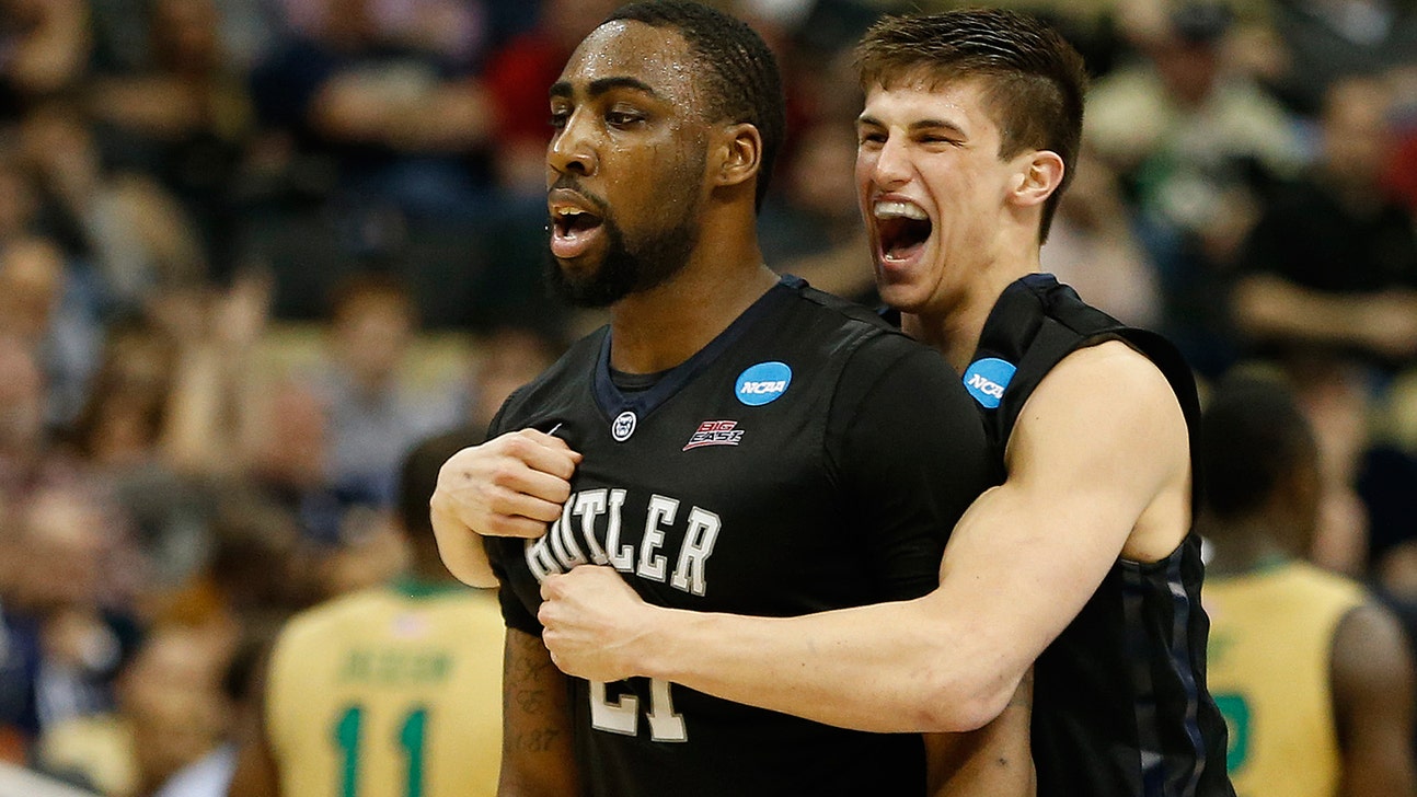Roosevelt Jones celebrates his first career 3-pointer with a dab