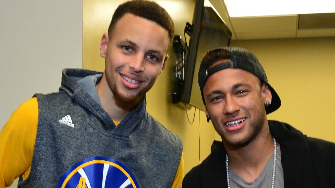 Stephen Curry swapped jerseys with Neymar after Warriors blasted the Cavs