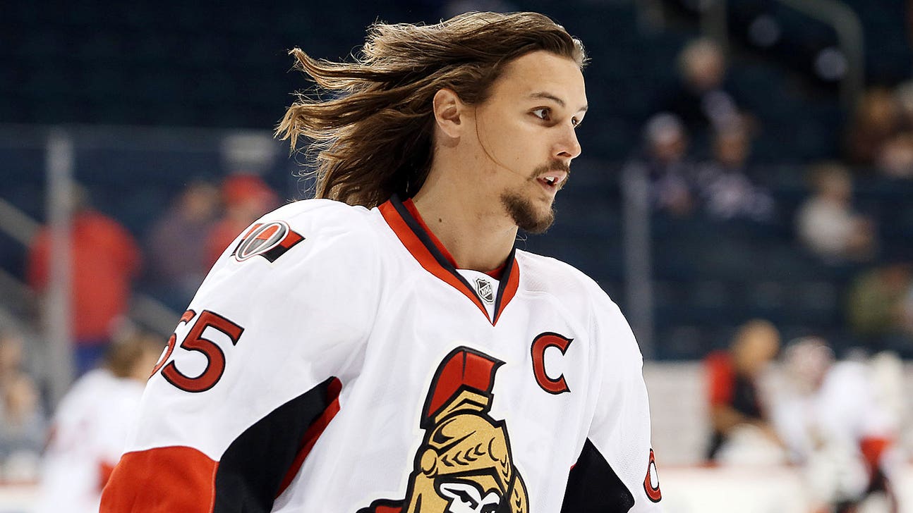 Cutting edge? Senators' Karlsson chops flowing locks