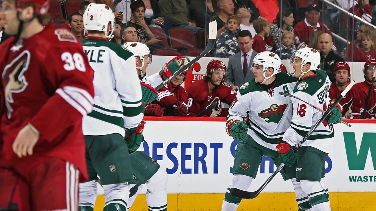 Parise two goals spark Wild third-period rally to beat Coyotes