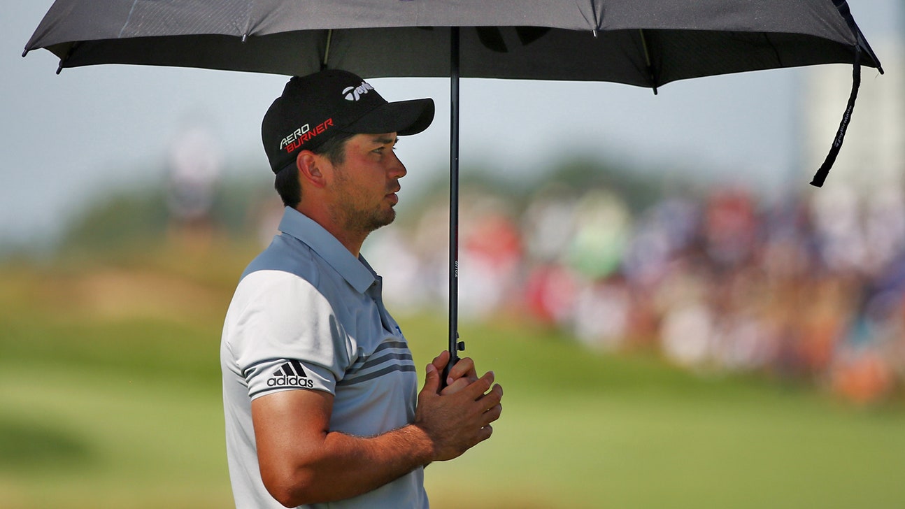 PGA Championship: Day, Jones tied for lead as rain, lightning suspend second-round play