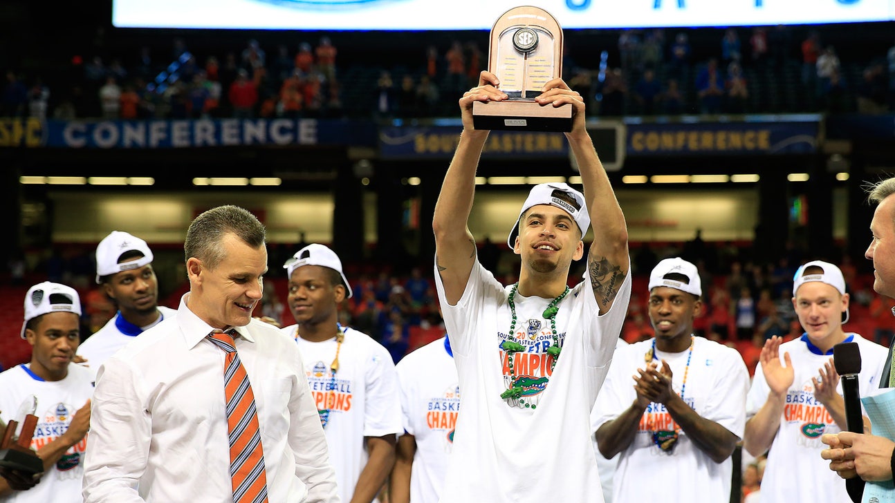 Oops! SEC has No. 1 hoops seed, but sign shows its mind is still on football