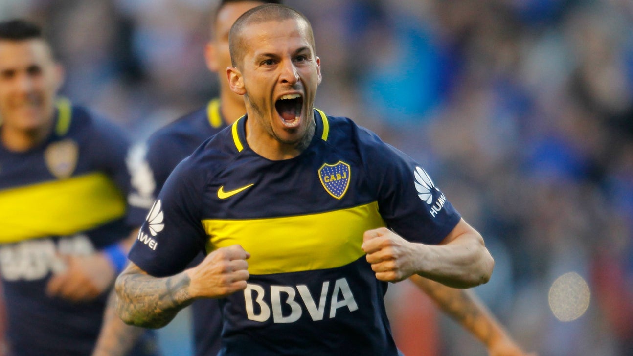 You can't miss this 40-yard piledriver of a goal by Boca Juniors' Dario Benedetto