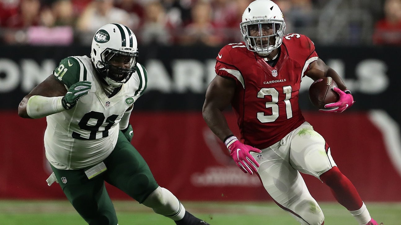 David Johnson runs for three touchdowns as Cardinals crush Jets