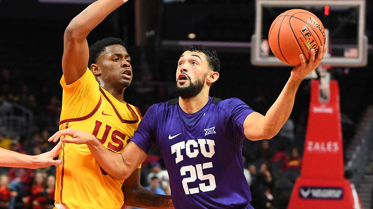 WATCH: Alex Robinson scores his 1,000th career point in TCU's rout of USC