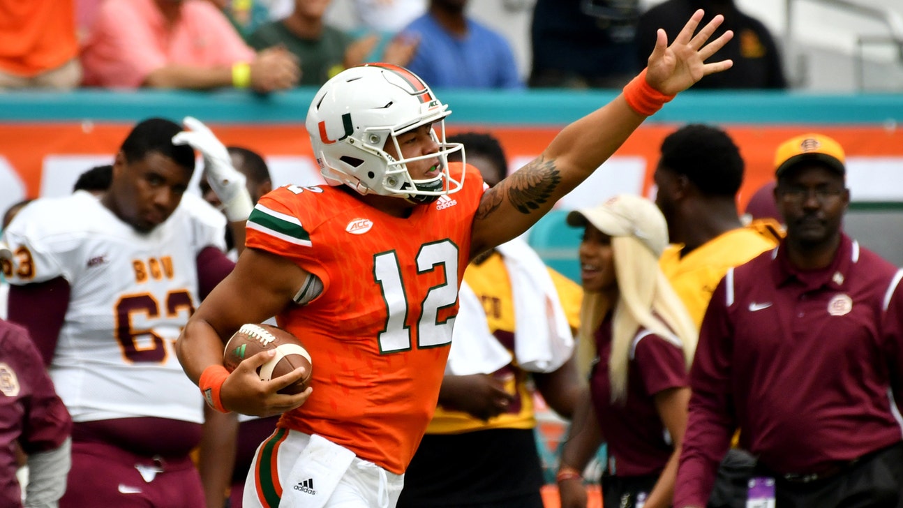 Malik Rosier, Mark Walton power Miami to season-opening win over Bethune-Cookman