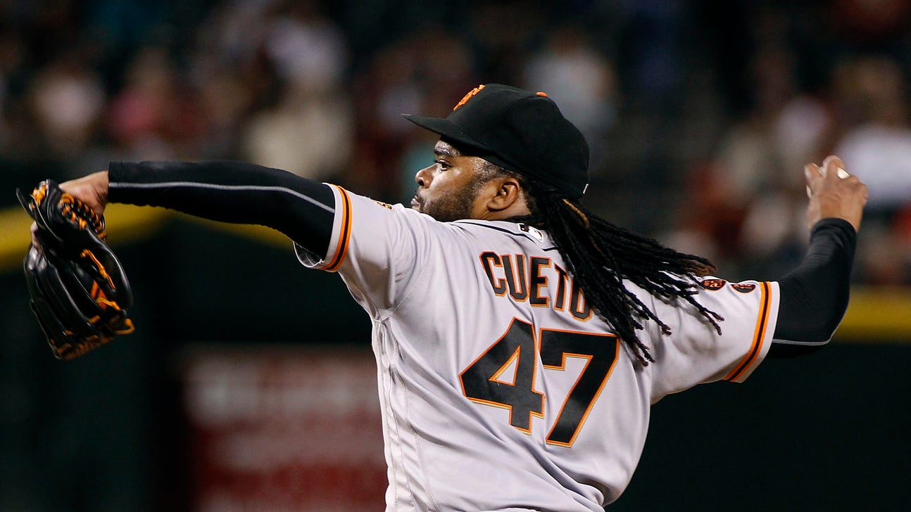 Giants pitcher Johnny Cueto to undergo MRI for groin injury