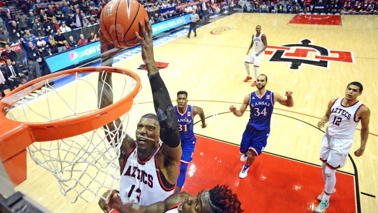 San Diego State loses to No. 2 Kansas, 70-57