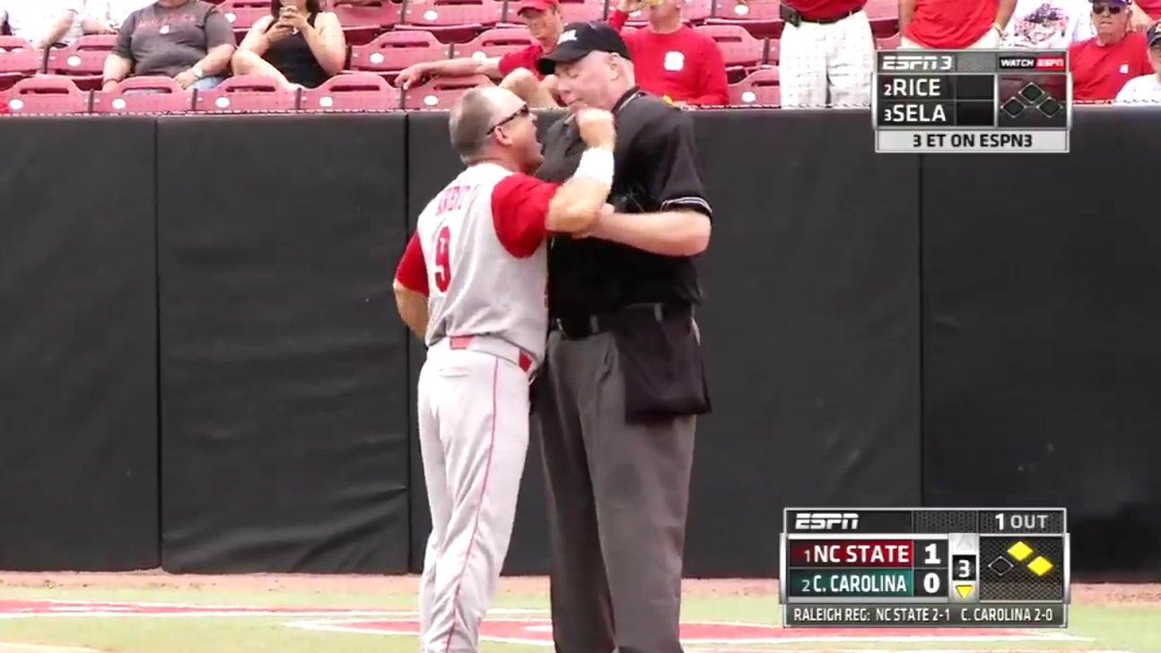 NC State baseball coach ejected after epic meltdown at home plate