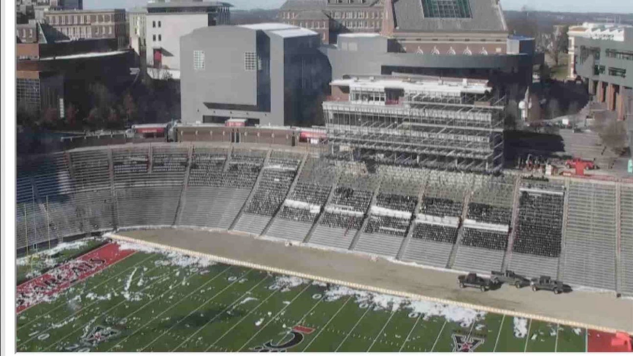Watch Nippert Stadium construction live