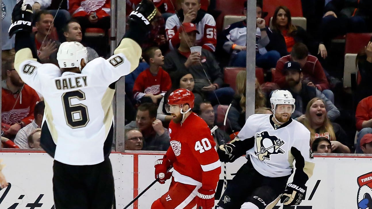 Red Wings' playoff chances dim after 7-2 loss to Penguins